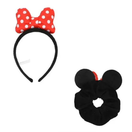Disney Minnie Mouse 2-Piece Plush Headband & Scrunchie Set image {5}