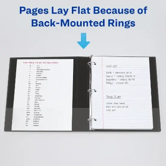 Avery Heavy-Duty View Binder w/Locking 1-Touch EZD Rings 3" Cap Black 79693 image {7}