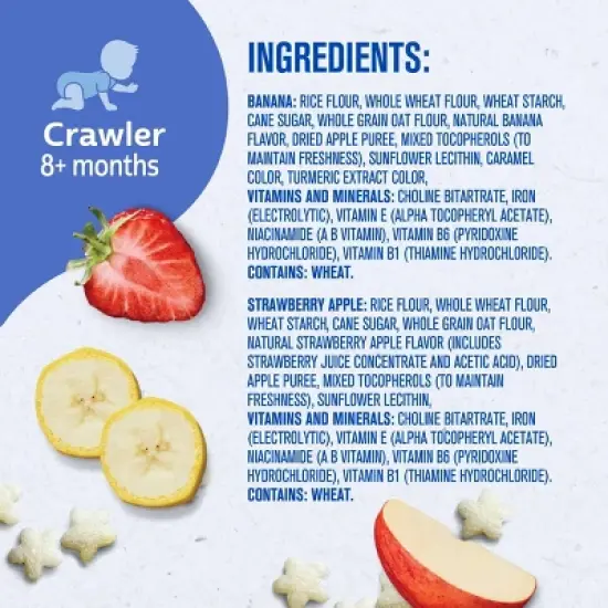 Gerber Baby Food Strawberry Apple & Banana Puffs Variety Pack Baby Snack - 4ct/1.48oz image {8}