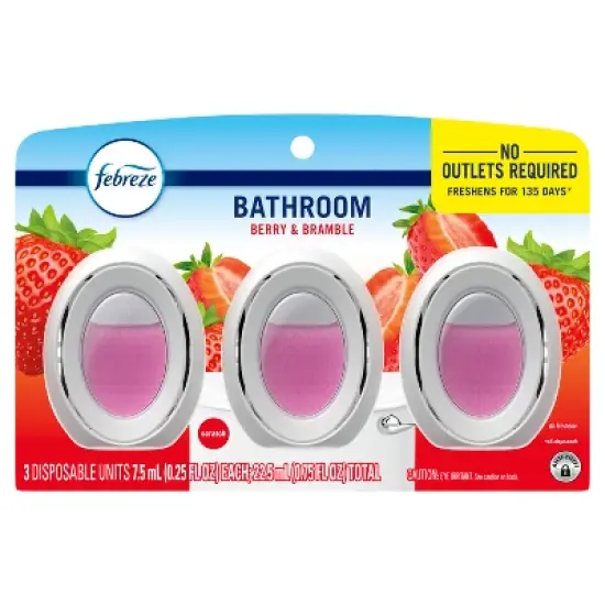 Febreze Berry & Bramble Bathroom Air Freshener - 3ct image {9}
