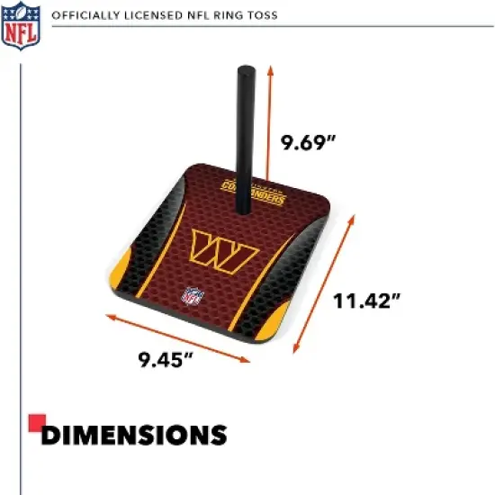 NFL Washington Commanders Solid Wood Quoits Toss Game image {2}