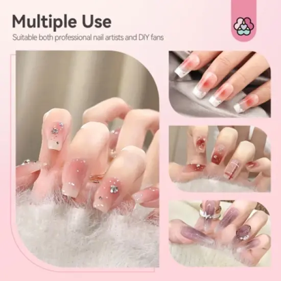 SAVILAND Pro Ombre Sponge Kit - 100-Count Purple Gradient Tools w/Tweezer Pen for Aura Nails Salon & DIY. image {5}