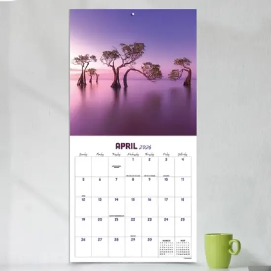 TF Publishing 13.5"x14.5" 2026 Landscapes Wall Calendar image {2}