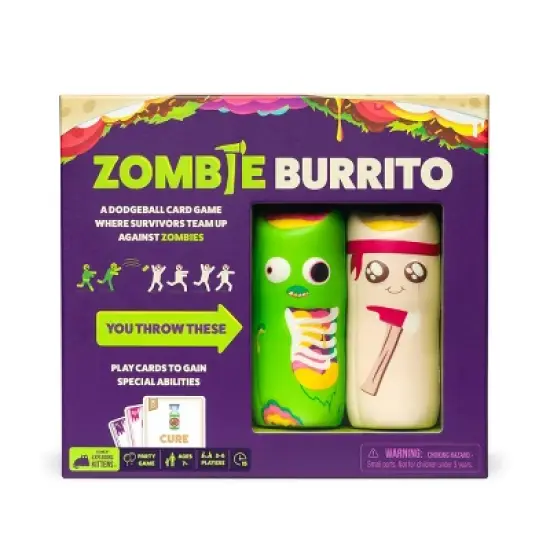 Zombie Burrito Party Game: Exploding Kittens, Fun Social Skills Card Party, 2-6 Players, 15 Min Play image {7}
