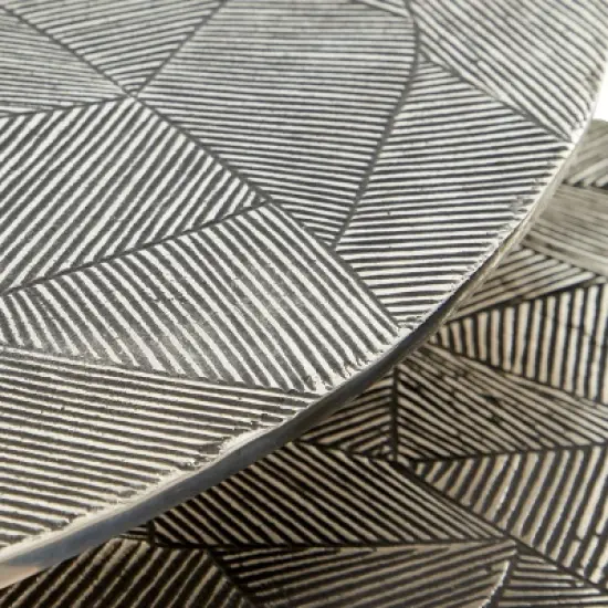 2pk Aluminum Patio Accent Table - Olivia & May image {5}