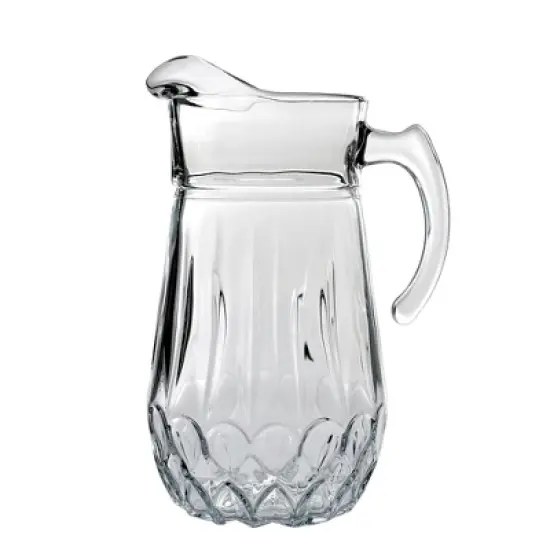Slickblue Luxury 75 oz Cristalline Glass Pitcher &ndash; Neoclassical Intricate Pattern, Perfect for Water, Juice, Cocktails image {8}