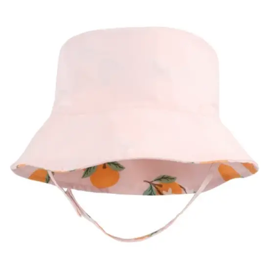 Hudson Baby Infant Girl Sun Protection Hat, Oranges Stripe image {6}