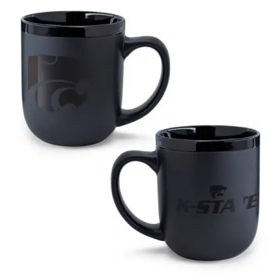 NCAA Kansas State Wildcats 12oz Ceramic Coffee Mug - Black image {2}