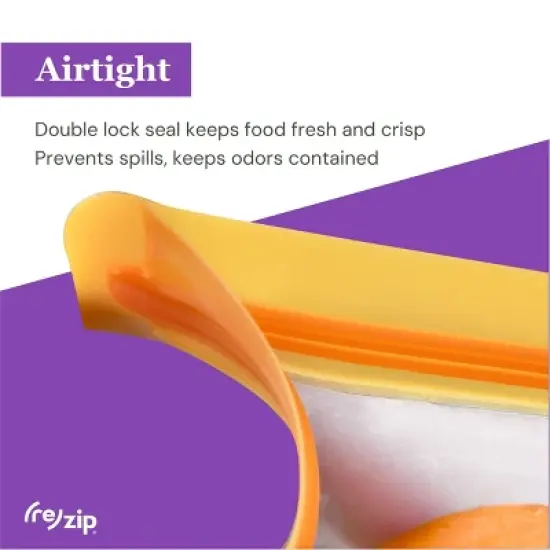 (re)zip Reusable Leakproof Stand-Up Mini Bags - 3pk image {3}