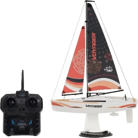 Playsteam Voyager 280 Motor-Power RC Sailboat - Red image {4}