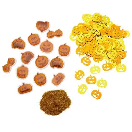 Cra-Z-Slimy Halloween Dome Jars Pumpkin Patch: Creativity Focus Fun Set with 17 Pieces image {3}