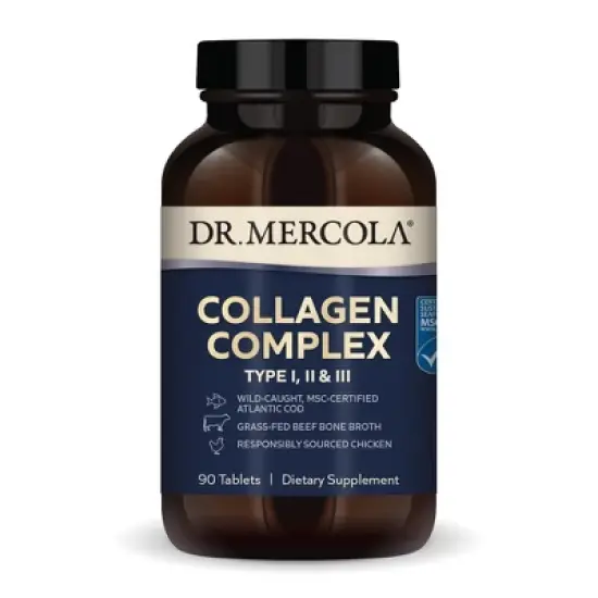 Dr. Mercola Collagen Complex Tablets, 30 Servings (90 Tablets), Dietary Supplement, Promotes Youthful-Looking Skin, Non-GMO, MSC Certified image {7}