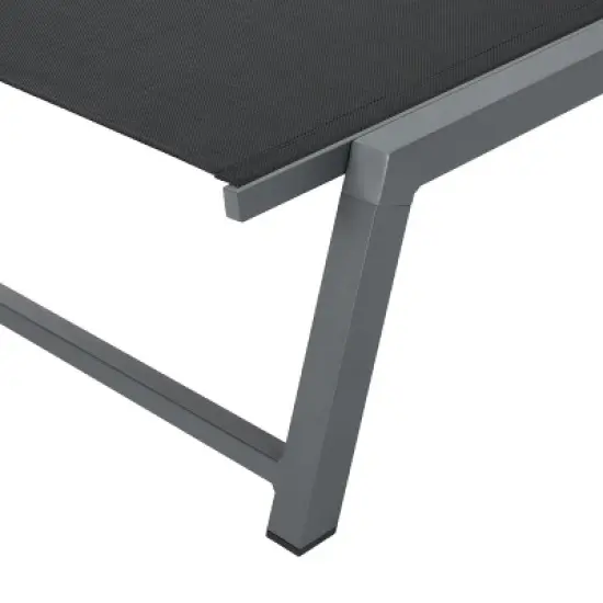 Christopher&nbsp;Knight&nbsp;Home Oscar Patio Aluminum and Mesh Chaise Lounges with Adjustable Back (Set of 4) image {9}