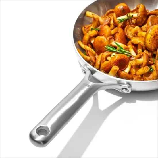 OXO 10pc Mira Tri-Ply Stainless Steel Cookware Set Silver: Dishwasher-Safe, Gas & Induction Compatible, UPC 885837031089 image {3}