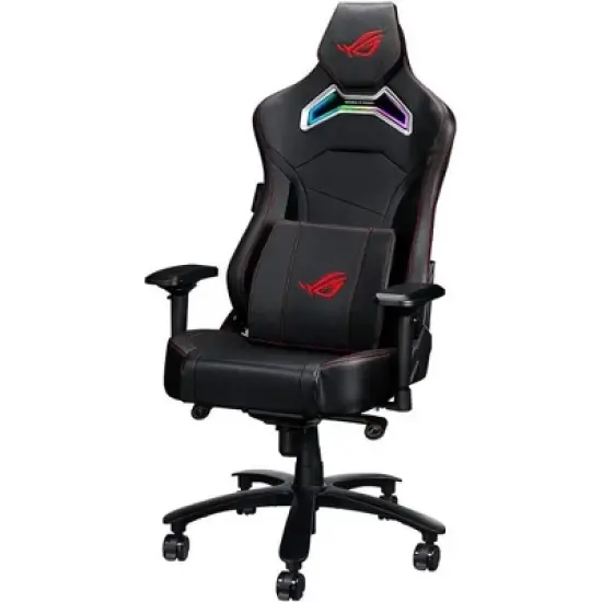 ASUS ROG SL300C ROG Chariot RGB Gaming Chair Memory Foam Lumbar Support, 4D Adjustable Armrest, Reclining Backrest, Breathable Leatherette Material image {2}