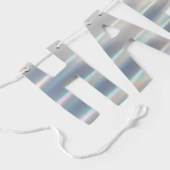 Iridescent Happy Birthday Party Banner - Spritz&trade; image {2}