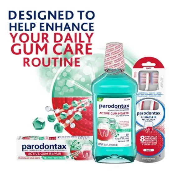 Parodontax Active Gum Health Breath Freshener 500ml/3pk image {6}