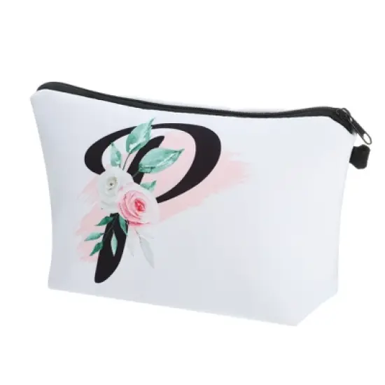 Unique Bargains Large Capacity Zipper Personalized Small Makeup Bag White image {19}