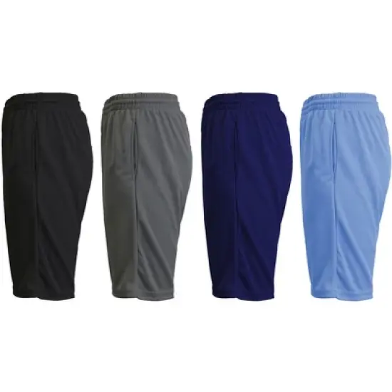 JumpStart Men's 4-Pack Moisture Wicking Performance Active Mesh Shorts image {7}