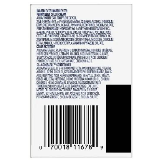 Clairol Nice'n Easy Permanent Hair Color Cream Kit - Black image {9}