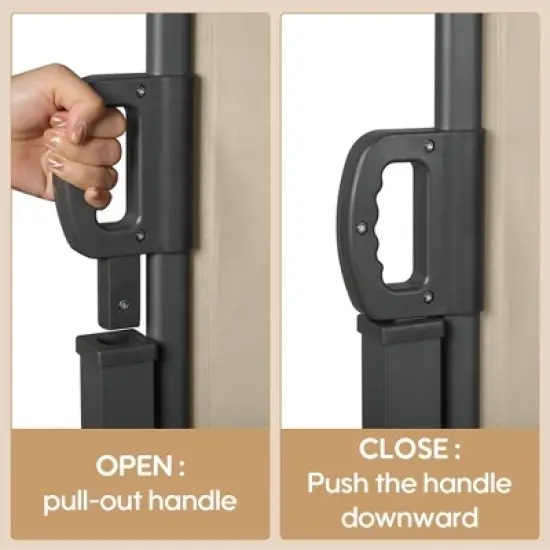 Retractable Side Screen Awning, UV Resistant, Waterproof, Patio Privacy Screen for Garden, Balcony, 118.1" x 70.9" image {1}