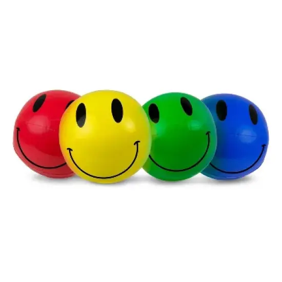 Poolmaster 16" Smile Play Beach Balls - 4pk image {3}