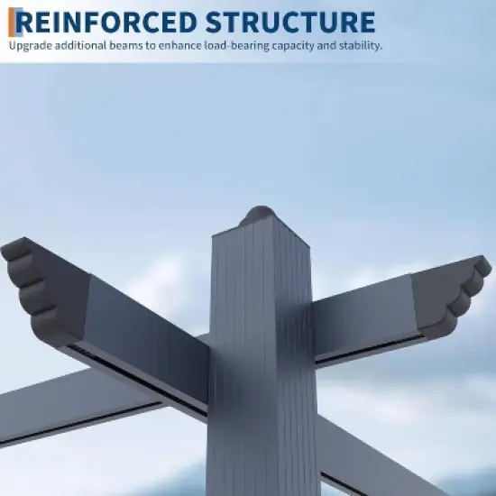 GustoWave Patio 10x10 Ft Outdoor Pergola Gazebo for Backyard Garden Porch image {2}