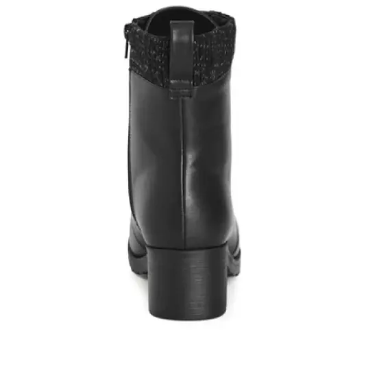 Women's WIDE FIT Briella Ankle Boot - black | AVENUE image {1}