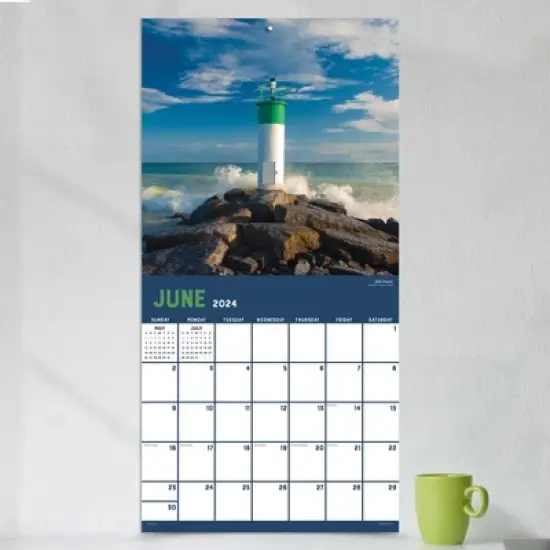 TF Publishing 2024 Wall Calendar 12"x12" Great Lakes image {2}