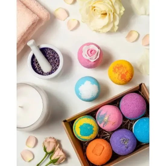LifeAround2Angels Fruit Scented Bath Bomb Gift Set - 6pk image {2}