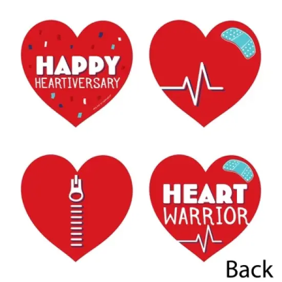 Big Dot of Happiness Happy Heartiversary - Hearts Decorations DIY CHD Awareness Essentials - Set of 20 image {2}