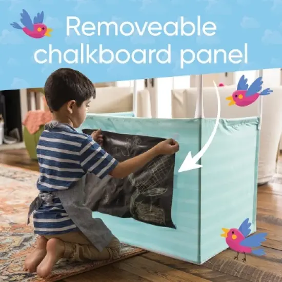 HearthSong 2-in-1 Indoor and Outdoor Lemonade and Market Pretend Play Stand for Kids' Imaginative Play image {4}