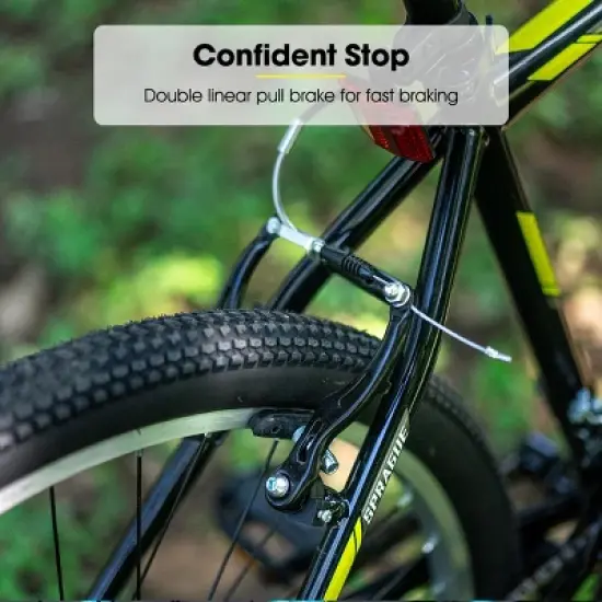 BAMCBASE 24 26 inch Mountain Bike, 21 Speeds Men MTB, Sport Bicycle for Adult image {7}