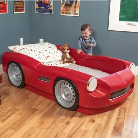 Step2 Roadster Toddler-to-Twin Bed - Red image {8}