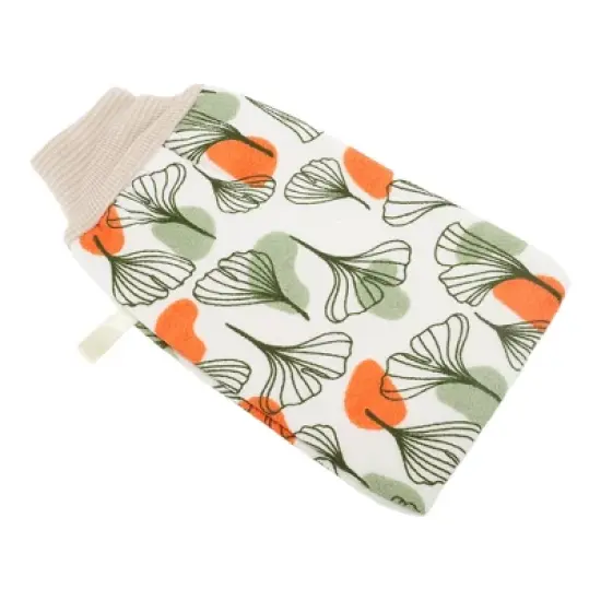 Unique Bargains Double Side Threaded Shower Gloves 9.25"&times;5.51" 1 Pc image {3}