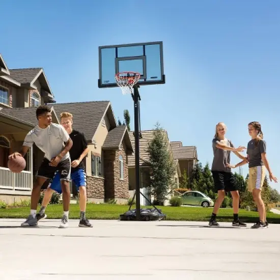 Lifetime Adjustable Portable 52" Basketball Hoop - Black image {8}