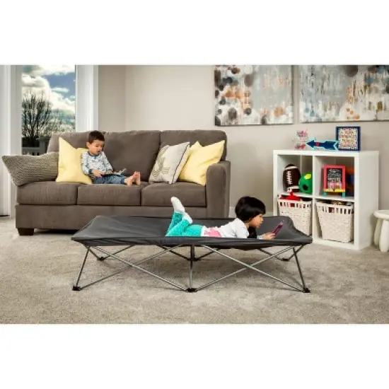 Regalo My Cot Extra Long Portable Bed Includes Fitted Sheet - Gray image {3}