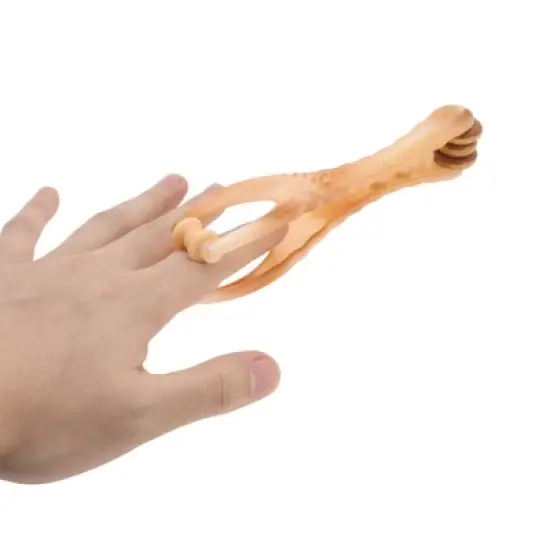 Unique Bargains Comfortable Finger Hand Massager Amber 1 Pc image {1}