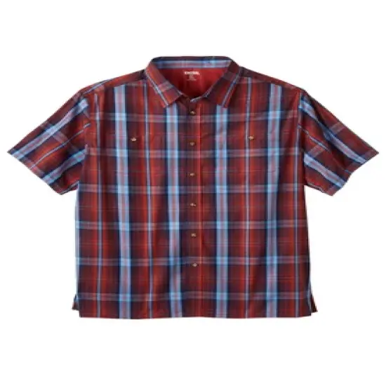 KingSize Men's Big & Tall Short-Sleeve Plaid Sport Shirt image {26}