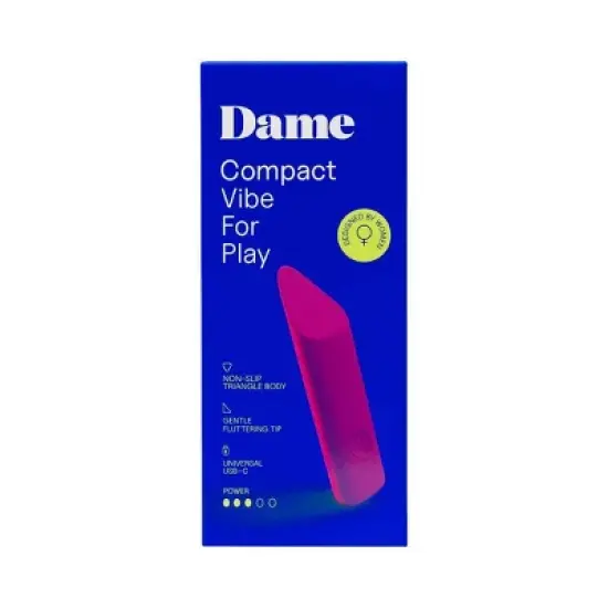 Dame Zig Softest Lipstick Bullet Vibrator for Women - Pink image {9}