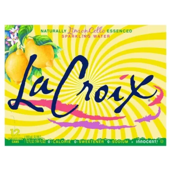 La Croix Limoncello Sparkling Water - Case of 2/12 pack, 12 oz image {2}