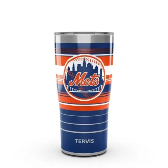 MLB New York Mets 20oz Hype Stripes Stainless Steel Tumbler image {4}