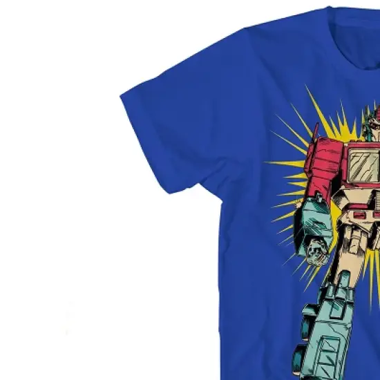 Hasbro Transformers Mens Throwback Shirt - Optimus, Megatron, Bumblebee - Throwback Classic T-Shirt (Blue Tropic, Medium) image {5}