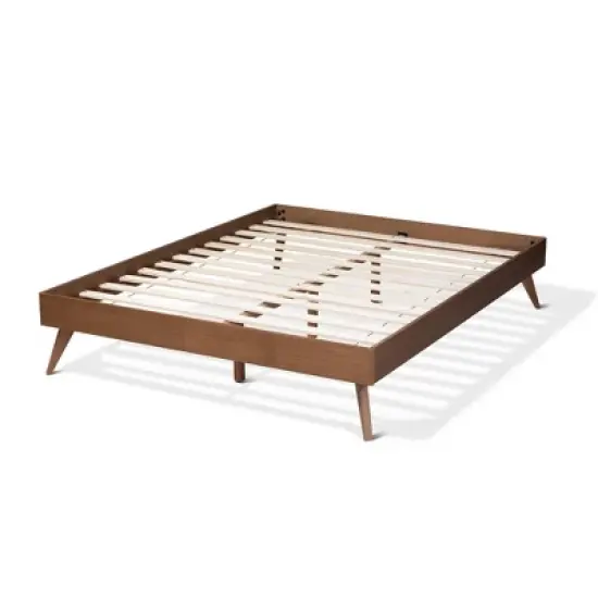 Lissette Wood Platform Bed Frame - Baxton Studio image {5}