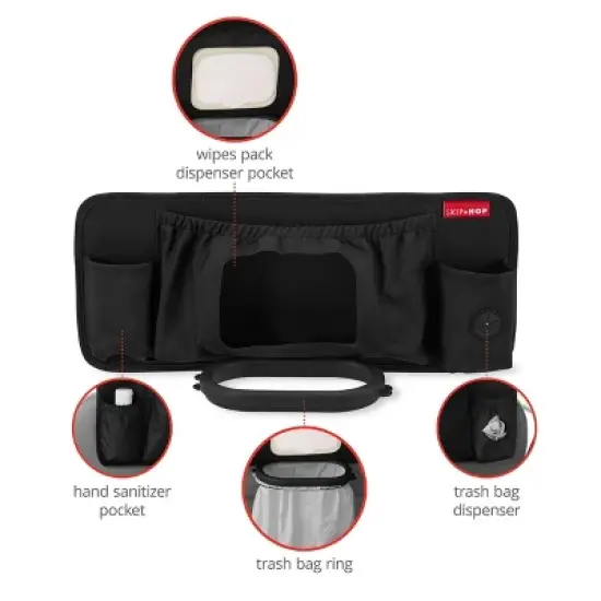Skip Hop Style Driven Keep Clean Car Sanitizing Station - Black image {1}