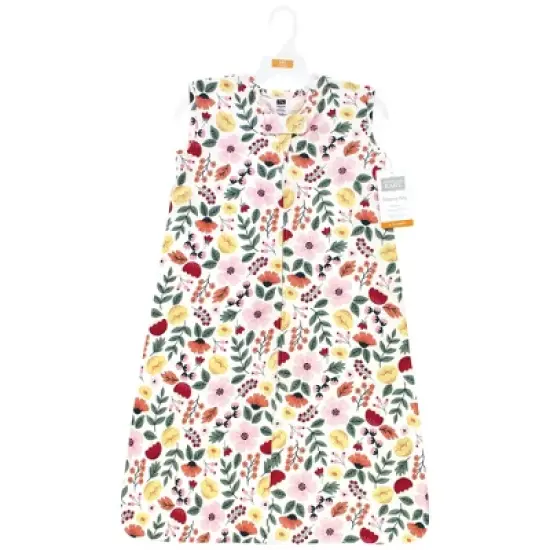 Hudson Baby Infant Girl Cotton Sleeveless Wearable Sleeping Bag, Sack, Blanket, Fall Botanical image {1}
