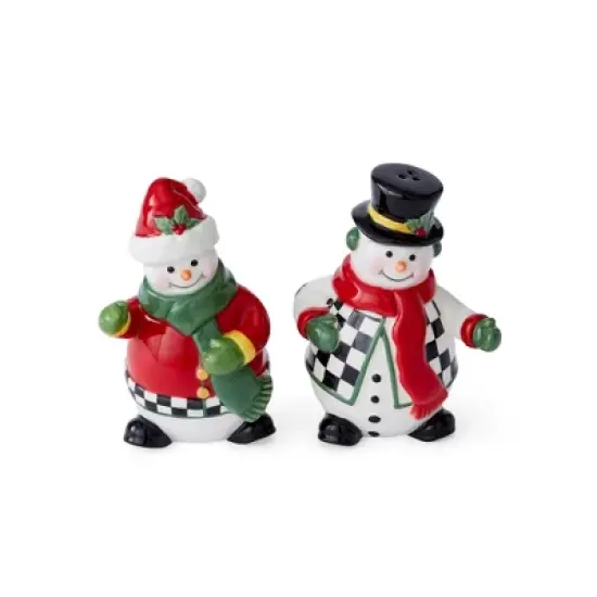 Spode Christmas Tree Snowman Salt and Pepper Shaker Set  (2 Piece) - Holiday Kitchen & Table D&eacute;cor - Festive Home Accent image {7}