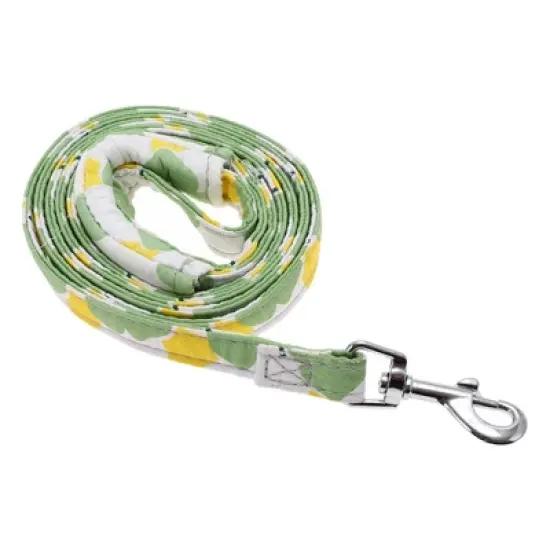 Unique Bargains Dog Harness and Leash with Reflective Strip Large Green 1 Set image {2}