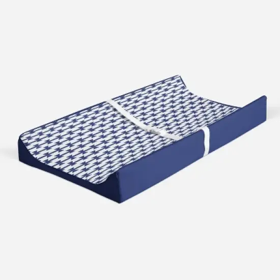 Bacati - Kilim Navy Quilted Changing Pad Cover image {1}