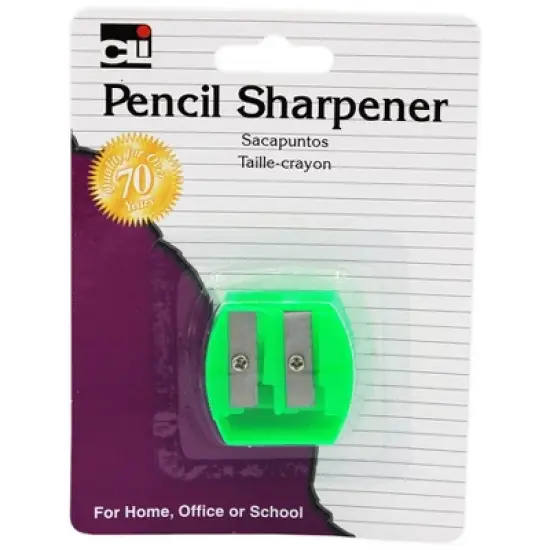 Charles Leonard Two Hole Pencil/Crayon Sharpener, Pack of 24 image {4}